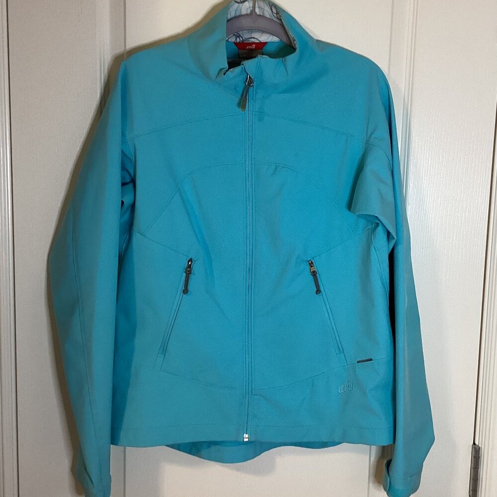 Avia Women's Lightweight Turquoise Windbreaker Jacket Size L Waterproof